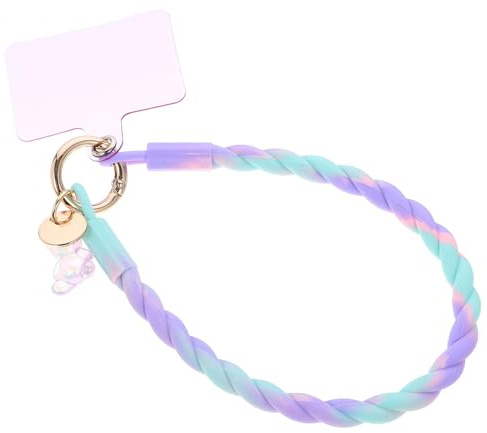 HOOTNEE para Teléfono Móvil de Silicona Antideslizante y Luminiscente con Colgante de Oso Decorativo Pulsera para Muñeca Accesorio Práctico y para Smartphone