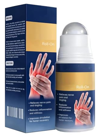 Douleur nerveuse roll-on, liquide anti-douleur, gel anti-douleur roll-on pour les mains, les jambes, les pieds, le dos, le dos Voyage quotidien hommes femmes seniors (1 pcs)