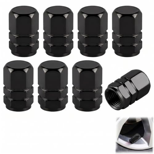 Aluminum Tire Valve Caps,8 Pcs Dustproof Stem Covers