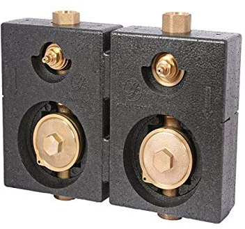 Schlösser / Schütz Montageblock Duo UP für Wasserzähler Unterputzmontage