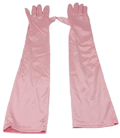 MEISHINE® Braut Ellenbogenlange Handschuhe Damen Frauen Lange Satin Stretch Handschuhe für Hochzeit Abendveranstaltung