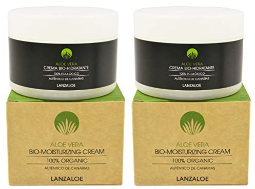 Lanzaloe Bio-Feuchtigkeitscreme 100% Ökologisch 200ml x 2 Einheiten