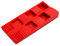 Premium Keile Kunststoff (130 Stück) - Plastik Keile als Abstandshalter - Abstandhalter Terrassendielen & Fenster - Unterlegkeile, Unterlegplatten, Abstandskeile, Montagekeile im Set - Farbe: Rot