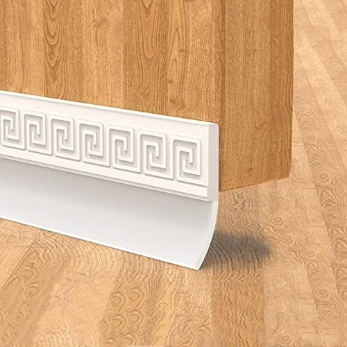 100 cm Türdichtung Zugluftstopper Dichtungsstreifen Klebeband Türzugstopper Selbstklebender Silikonkautschuk-Dichtungsstreifen Wasserdicht Und Staubdicht (Weiß)