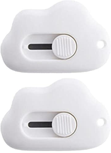 Fopytu Mini coupeur d'art en Forme de Nuage, Couteau rétractable Portable pour Couper Les enveloppes, Sacs en Plastique, déballage Express, Papier de Coupe Manuel