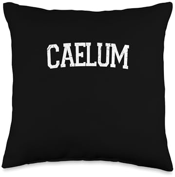 Vintage Personalized Name Classic Caelum Throw Pillow