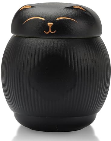 DiDiBirDi Urna de cerámica para gatos, urnas de animales, caja de cremación para mascotas, urna de gato para cenizas (4 kg)