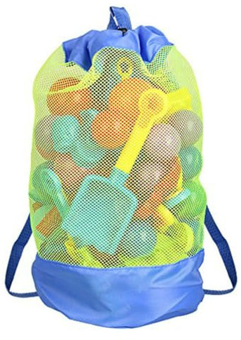 Sac de jouets plage, sac de plage en maille, sac à dos de jouets aquatiques, grand sac de plage, pour enfants en bas âge, filles et garçons, sac de natation