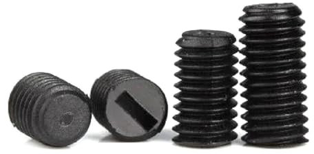 Tornillos de plástico M4 de una sola palabra, tornillos de nailon sin cabeza, pernos medidores, Perno de Color negro, 5mm-12mm de longitud, 30 Uds., 30 piezas, M4x6mm