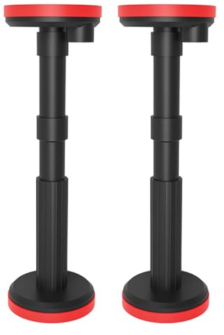 Ieron 2 Varillas telescópicas de 18 a 44 cm, Soporte Ajustable con Tercera Mano para gabinete y Marco de Puerta, Antideslizante