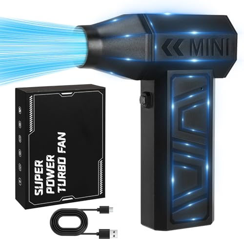 Elektrischer Staubgebläse Druckluft 100000 U/min Compressed Air Duster für die PC Tastaturreinigung Wiederaufladbare Mini Air Duster Auto Trockner Gebläse Für die Reinigung von Auto Sofa Laub