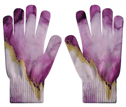 MLSOWM rosa Modul Elastische Vollfinger Touchscreen Handschuhe Schutz Winterhandschuhe Strickhandschuhe Frauen Geschenk Weihnachten