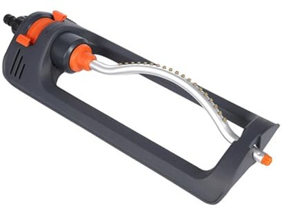 1 aspersor oscilante indestructible, resistente a la corrosión, automático, for césped y jardín grandes.
