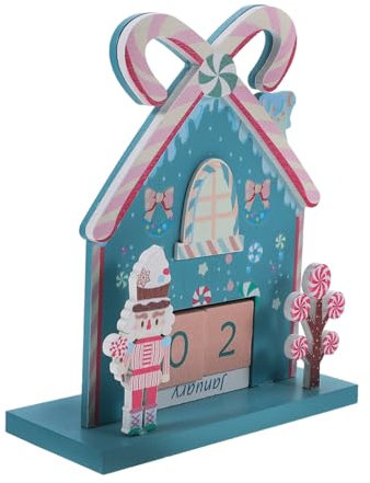 Veemoon Calendrier De Noël pour Bureau Compteur De Noël avec Décoration Casse-Noisette Affichage Annuel Et Mensuel