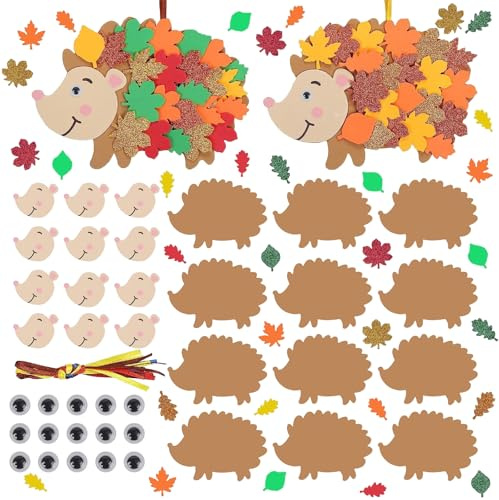 Igel Filz Basteln 12 Stück, Igel Basteln Kinder, Igel Bastelsets Für Kinder, Bastelsets Herbst, Ideale Hängende Deko In Herbst Ostern Frühling