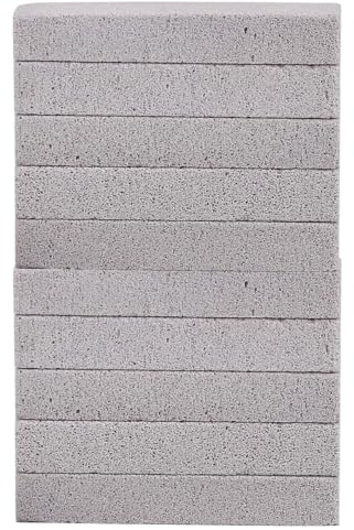 Pierre ponce nettoyante pour cuvette de toilette – Pierre ponce à eau dure | Pierres de piscine | 10 blocs abrasifs | Très résistant aux rayures pour douche, carrelage, baignoire, joint de four, verre