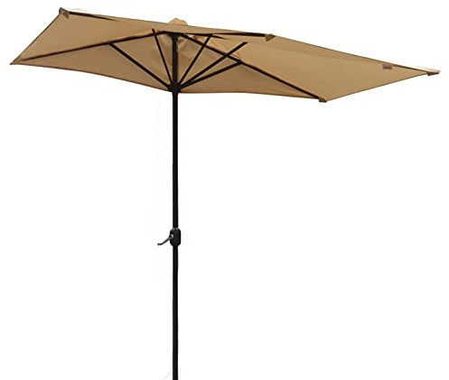 CLSDRZC Patio Outdoor Umbrellas/Parasol Umbrell, with Crank Handle,with 5 Ribs, Protection, for Commercial and Residential Use, Multi-Purpose Sun Umbrella good