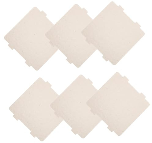 FUNNETOYU 10 piezas Placas Mica Microondas Resistente Calor Aislamiento para Reparación Cubierta Horno Microondas Reemplazo