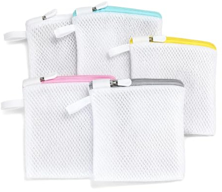 5 PCS Wäschenetz Für Waschmaschine Wäschesack Waschmaschine Wäschenetz Bh Wäschenetz Klein Mit Reißverschluss Netzbeutel Klein Kleine Mesh Taschen Für Wäscheperlen Feinwäsche Bh Socken Unterwäsche