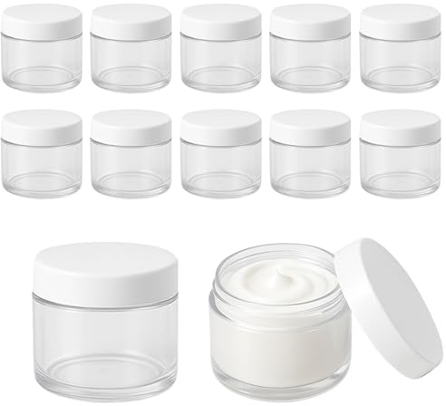 12 kleine Tiegel Cremetiegel 35ml Plastikdosen mit Schraubdeckel Lebensmittelecht made in germany,
