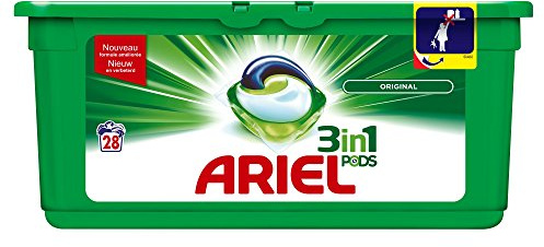 Ariel 3 in 1 Pods Waschpulver Original Kapseln 28 lavados