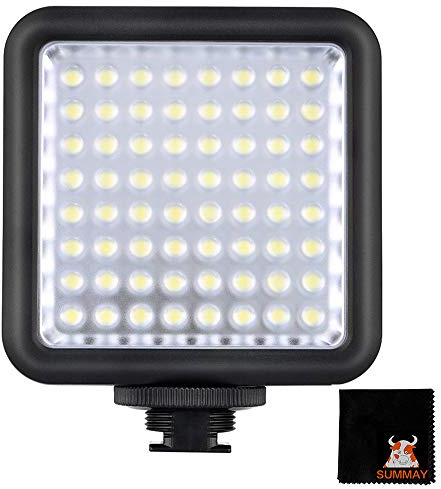 GODOX LED64 LED Camera Video Luce Flash Light per DSLR Camera Videocamera mini DVR 5500-6500K Controllo della Luminosità