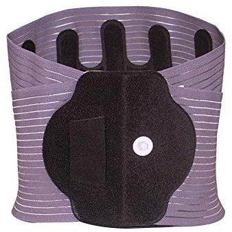 Bauchweggürtel Damen & Herren, Hot Belt Schwitzgürtel Waist Trimmer, Schnell & Einfach Abnehmen mit dem Fitnessgürtel Grau L