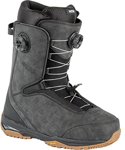 Nitro Herren Chase Dual Boa '22 All Mountain Freeride Freestyle Premium Boot Snowboardboot, Black, 285