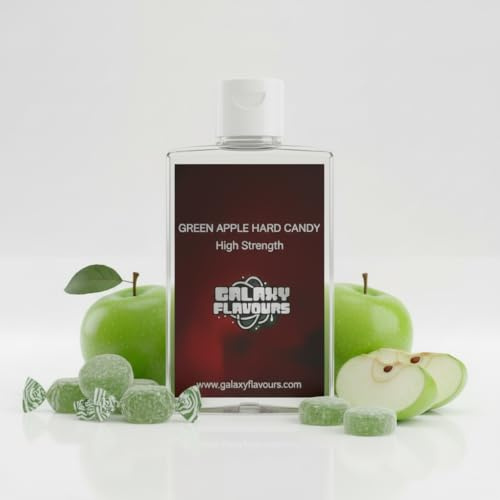 Saborizante de caramelo de manzana verde - Saborizante alimentario de alta potencia - Botella de 100 ml - 250 sabores.