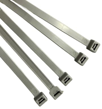 On1shelf® Cable Ties, 750mm x 9.0mm, 30 Premium Tie Wraps, Strong and Long Nylon Zip Tie (5, Grey)