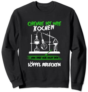Cuchara de cocina química para experimentos en laboratorio. Sudadera