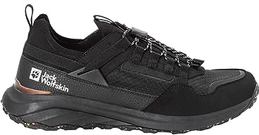 Jack Wolfskin Herrar DROMOVENTURE Athletic Low M Walking-sko, svart, 43 EU, svart, 43 EU