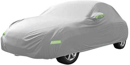 X AUTOHAUX Protective Car Cover for Volkswagen New Beetle (1998-2019) - Waterproof, Windproof, and All-Weather Protection with Zipper