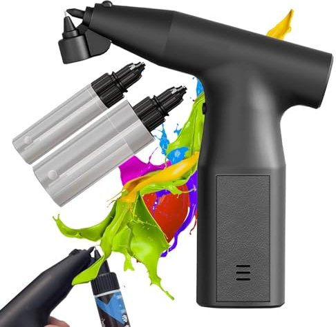 Electric Spray Paint Gun for Cars, Electric Spray Gun Paint Sprayer for Cars, Portable Auto Paint Gun for Car, Furniture, Fence, Rechargeable (Oil-based paint)