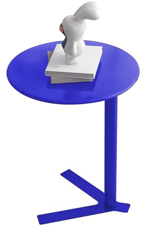 Drsyffsup Blauer Beistelltisch für kleine Räume, hoher Bartisch, Pub-Bistrotische, Cocktailtisch, Frühstückstisch, Couchtisch, Wohnzimmer-Snacktisch (Size : 40x40x50cm)