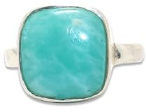 Bague amazonite verte, argent sterling, bijoux pour elle, bague faite à la main, article cadeau, bague de tous les jours, bague pour femmes, bague empilable, bague coussin (54)