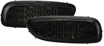 AutoStyle Satz LED Nebelschlussleuchten passgenau | kompatibel mit Mini R56 / R57 Cabrio / R58 Coupe / R59 Roadster (nur JCW) - Rauchglas