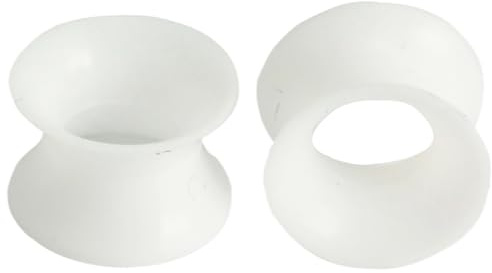 Silikon Transparente 1 Paar Flexible Dünn Ohr Flesh Tunnel Double Flared Ohrringe Hypoallergen Gauges Expander Piercing Schmuck Ohrpiercing Tuneles De Oreja Para Hombre Männer Frauen 3 mm(8 G)