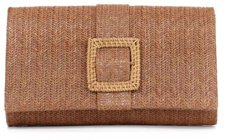 LHHMZ Bolso de paja para mujer, Bolsa de playa de verano de ratán, Tejido Sobre Bolso de hombro, Bolso de rafia