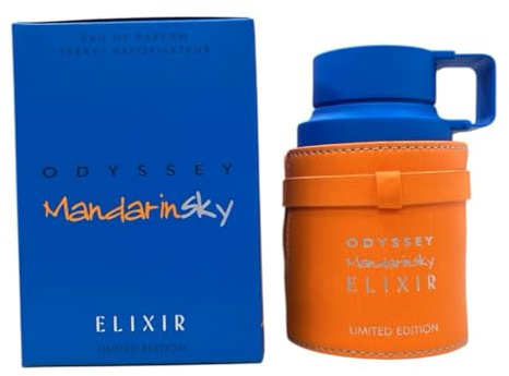 Odyssey Mandarin Sky Elixir, Eau de Parfum, Edición Limitada, 100 ml, Fragancia Fresca y Amaderada