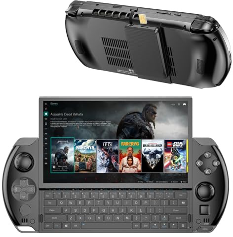 Cutesliving Win 4 2025 PC de jeu portable, AMD Ryzen 7 8840U APU, 32 Go de RAM LPDDR5x, SSD PCIe 4.0 de 1 To, écran FHD de 6, port Oculink pour station d'accueil GPU, appareil de jeu et de