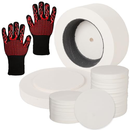Crabcut Large Microwave Kiln with 50 Kiln Papers, Glass Fusing Kiln for Jewellery Making, Pottery & Ceramic Crafts