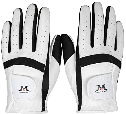 MAZEL Gants de golf pour enfants main gauche et droite en polyuréthane de qualité supérieure, tissu en maille respirante pour une meilleure prise en main, tailles S, M, L disponibles