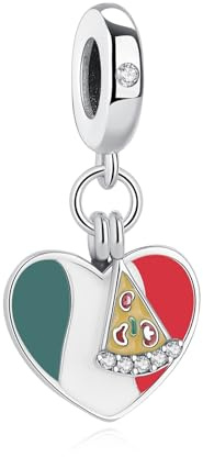 Nbsameng Italian Flag Bead Fits Pandora Bracelets Necklaces Gift Football