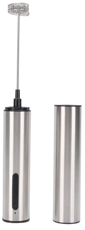 RASTKY Montalatte Portatile USB Potente Miscelatore per Bevande in Acciaio Inossidabile Frullino per le Uova per Cuocere Al Forno e Cucinare Piccole Cucine