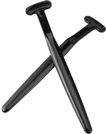 Toyvian Spazzola per la Lingua in Carbone di Bambù 2 Pezzi Raschietto per la Pulizia Orale Ergonomico Puliscilingua per Alito Fresco e Igiene Orale Quotidiana