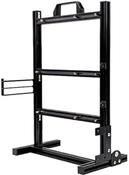 Marco de Caja de PC Vertical de Estilo Abierto Mod, gabinete de Juegos DIY Compatible con Placas Base ATX/ITX/MATX con Estante de chasis(ATX Black)