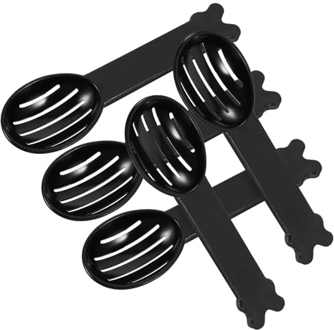 JECOMPRIS Cuchara para Limpieza de Bañera de Hámster 5 Piezas Colador Práctico para Arena, Herramienta de Baño para Mascotas Pequeñas, Suministros Duraderos para Hogar de Color Aleatorio