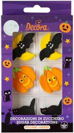 Decora Decorazioni di Zucchero Halloween - Confezione da 6