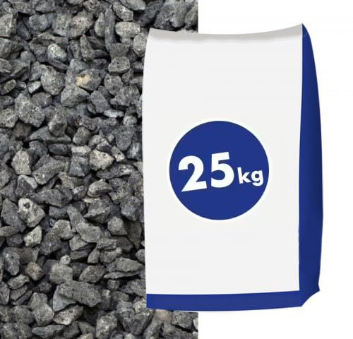 Hamann Mercatus GmbH Basaltsplitt Eifelschwarz 8-11mm 25kg Sack